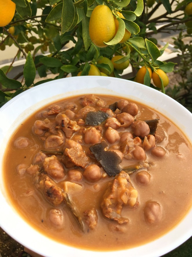 Estofado de garbanzos