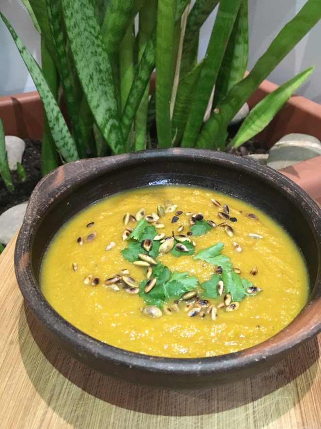 Crema de zanahorias especiada